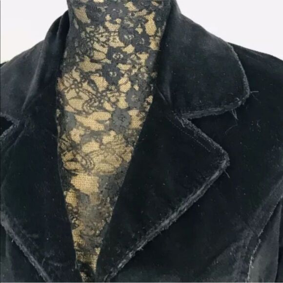 One Girl Who Jacket Med Black Microcord Cardigan Jacket Y - Picture 8 of 11